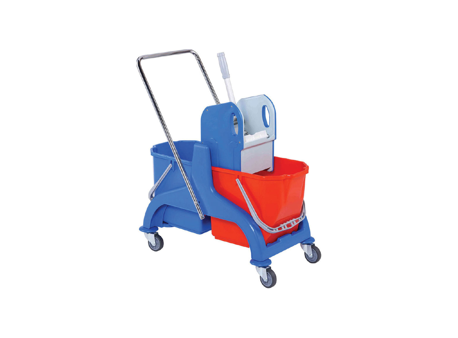 Double Mop Bucket Trolley